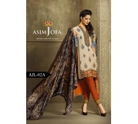 Asim Jofa Luxury Lawn Collection 2016 Original -03 Pcs Suit AJL2-A